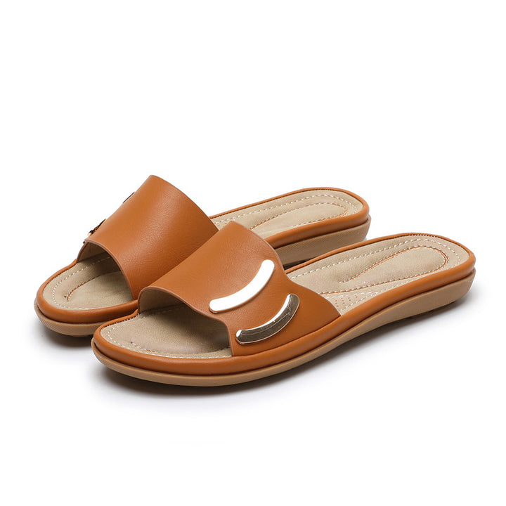 Dame komfortable sandaler med fashionable accenter Stilla