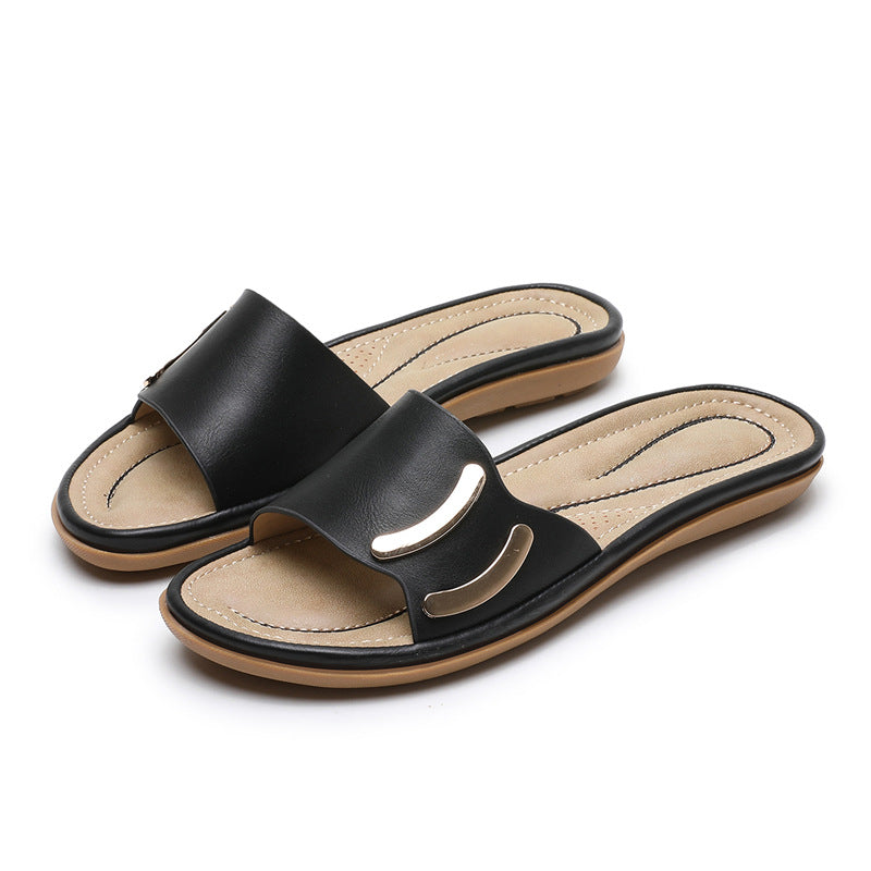 Dame komfortable sandaler med fashionable accenter Stilla