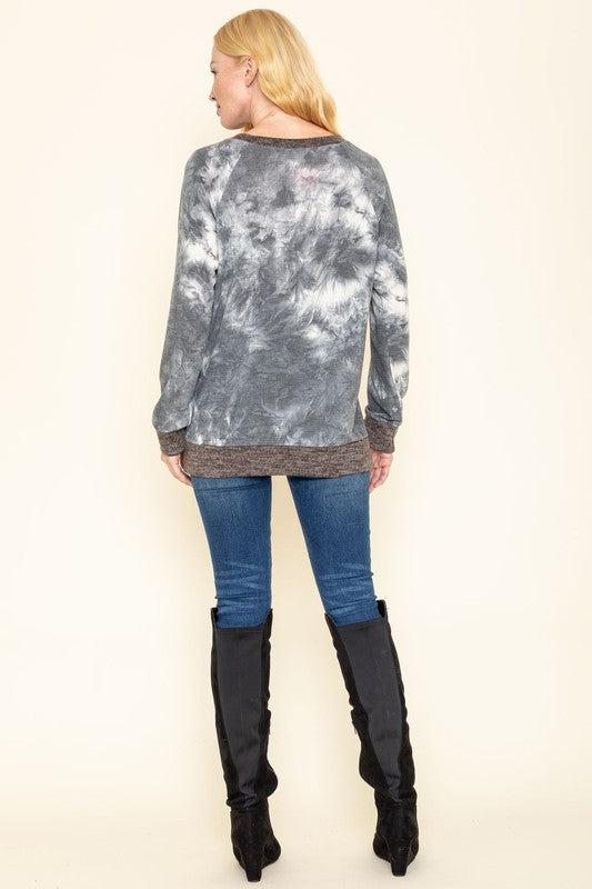 Stilla | Dye Raglan Tofarvet Tunika
