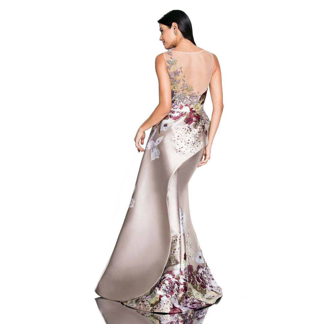 Dame Elegant Aftenkjole med floral spids og asymmetrisk kant Stilla