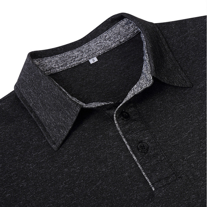 Herre Poloshirt med moderne ribdesign og åndbar stofteknologi Stilla