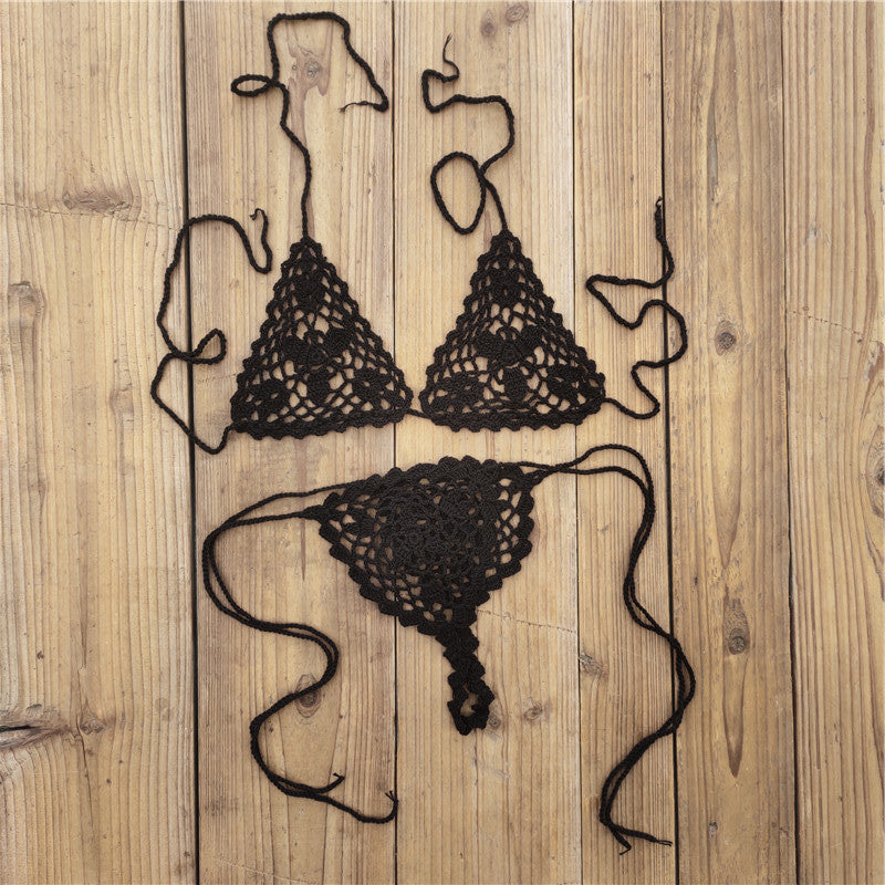 Dame hækle-bikini-sæt med florale motiver Stilla