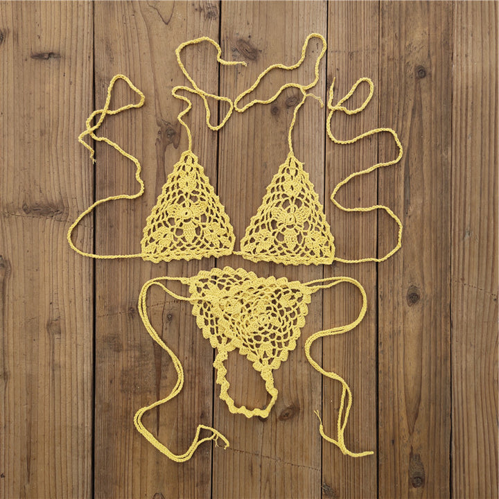 Dame hækle-bikini-sæt med florale motiver Stilla