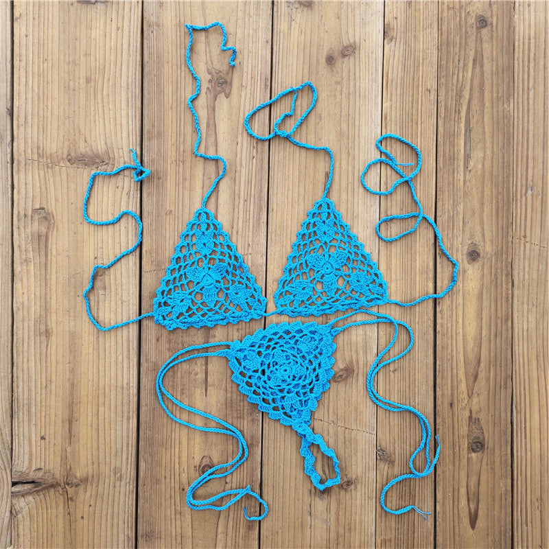 Dame hækle-bikini-sæt med florale motiver Stilla