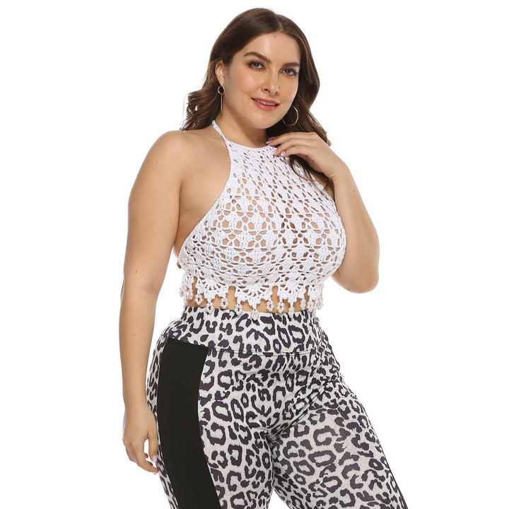 Dame Hæklet crop top Skovae