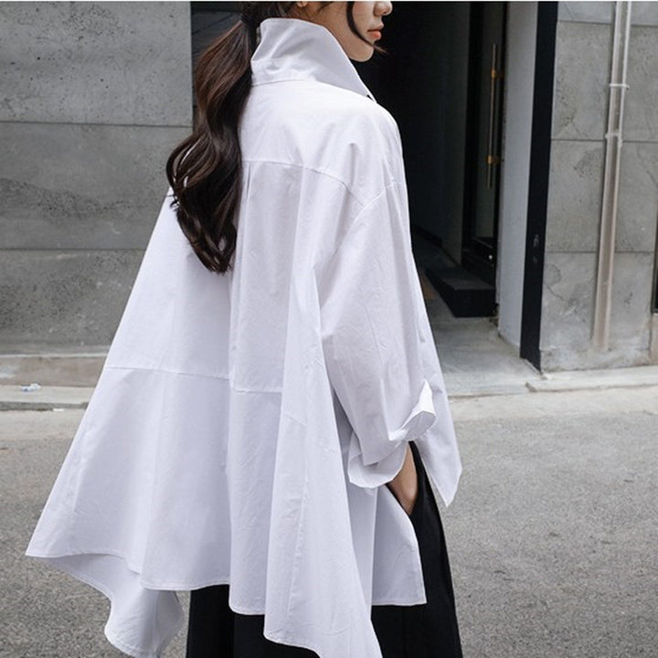Dame Oversized Bluse med struktureret snit og moderne ærmer Stilla