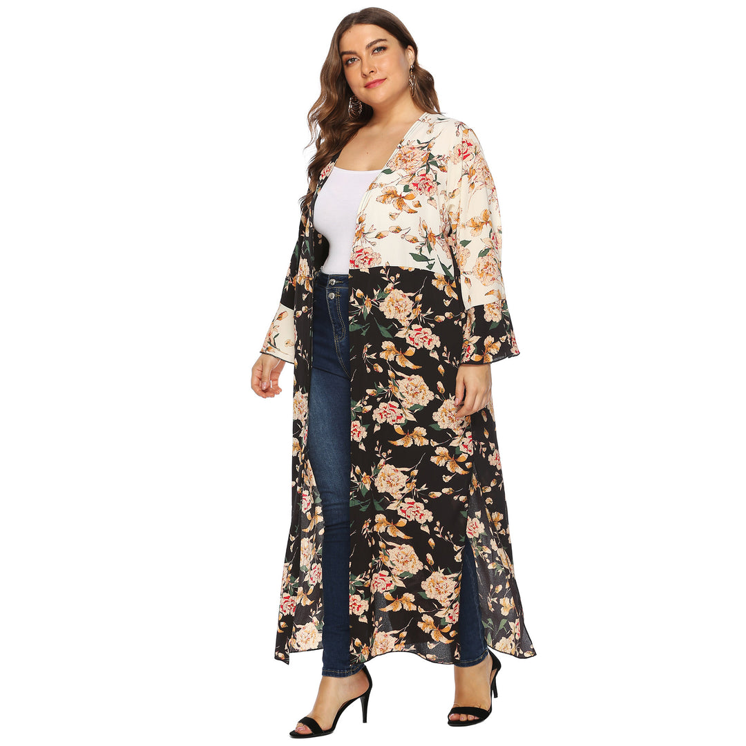 Damer floral Kimono-overtræk Skovae