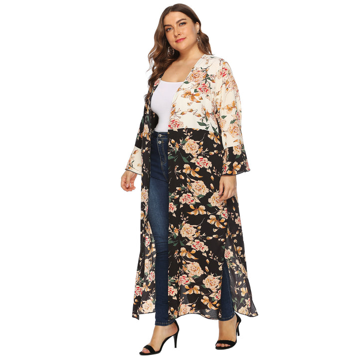 Damer floral Kimono-overtræk Skovae