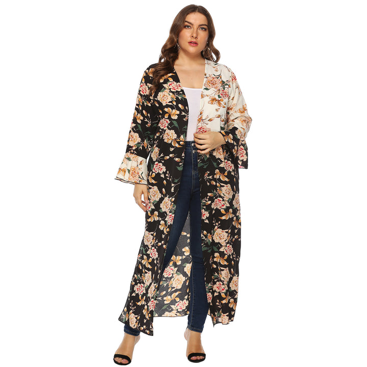 Damer floral Kimono-overtræk Skovae