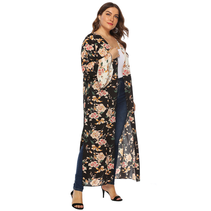 Damer floral Kimono-overtræk Skovae