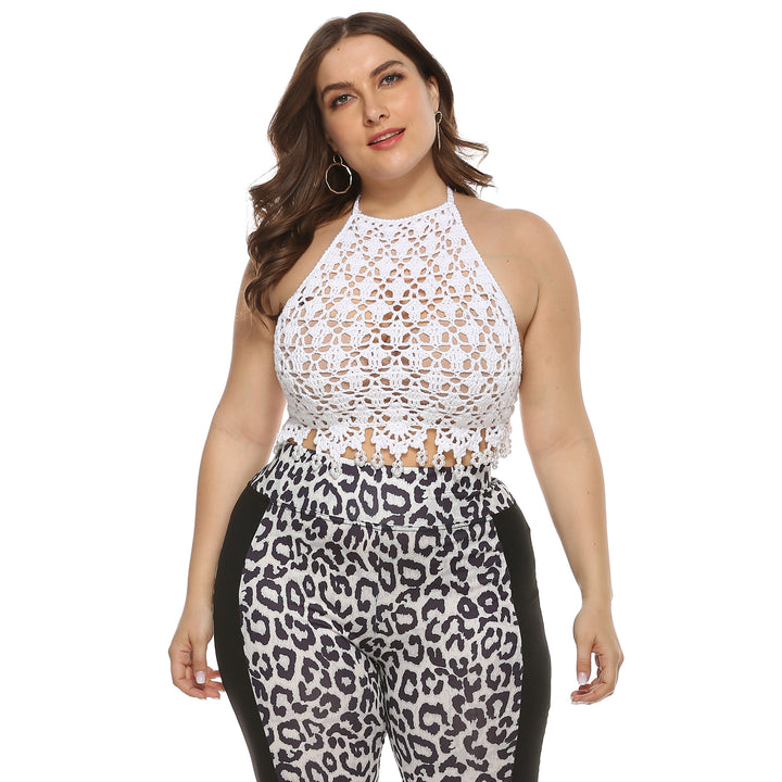 Dame Hæklet crop top Skovae