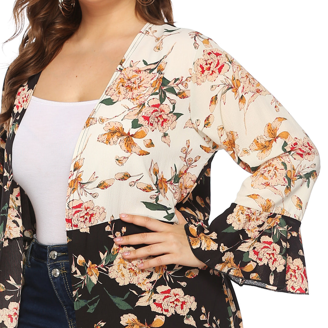 Damer floral Kimono-overtræk Skovae