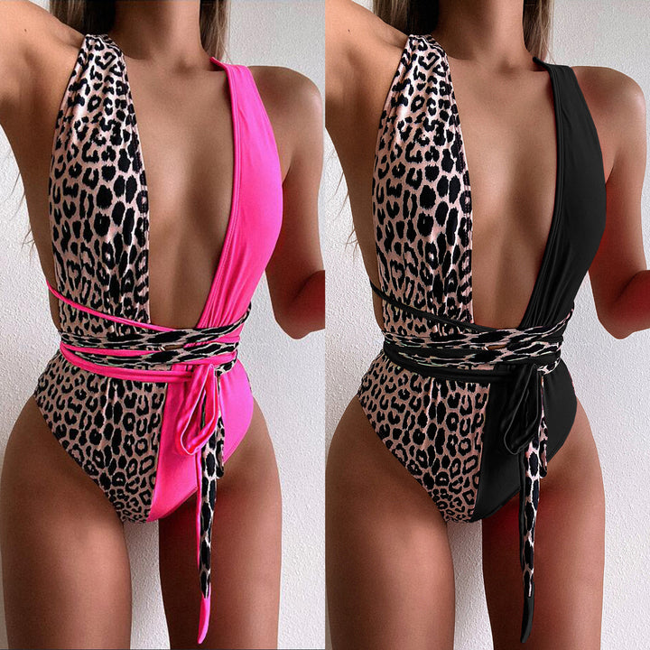 Damer Én-dels badedragt med spændende cross-body-design Skovae