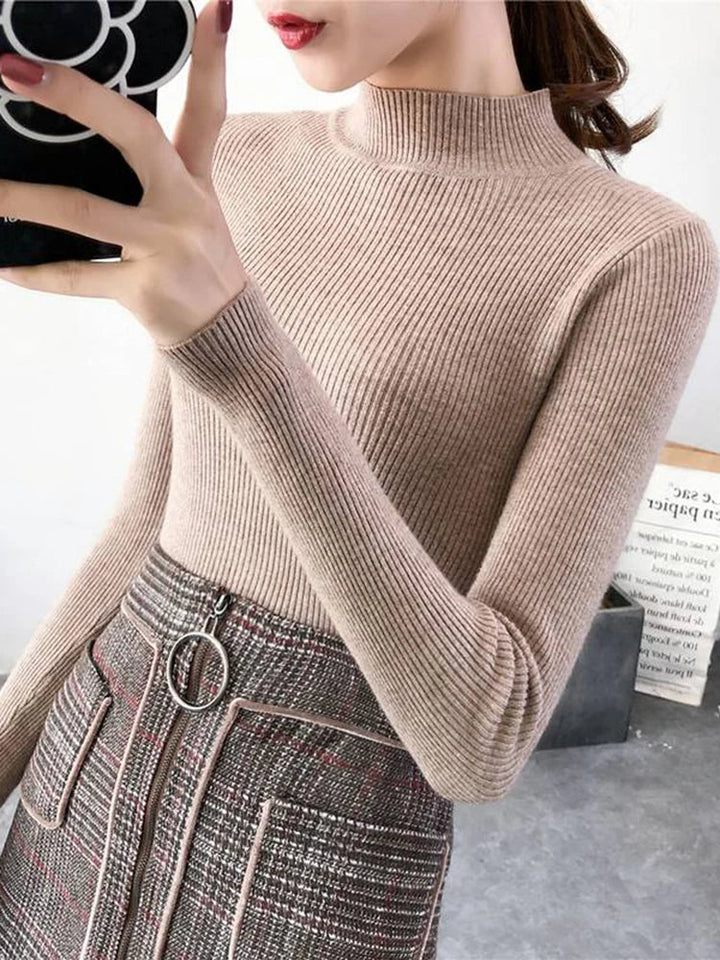 Stilla | Cozy Ribbet Uld Sweater til Kvinder