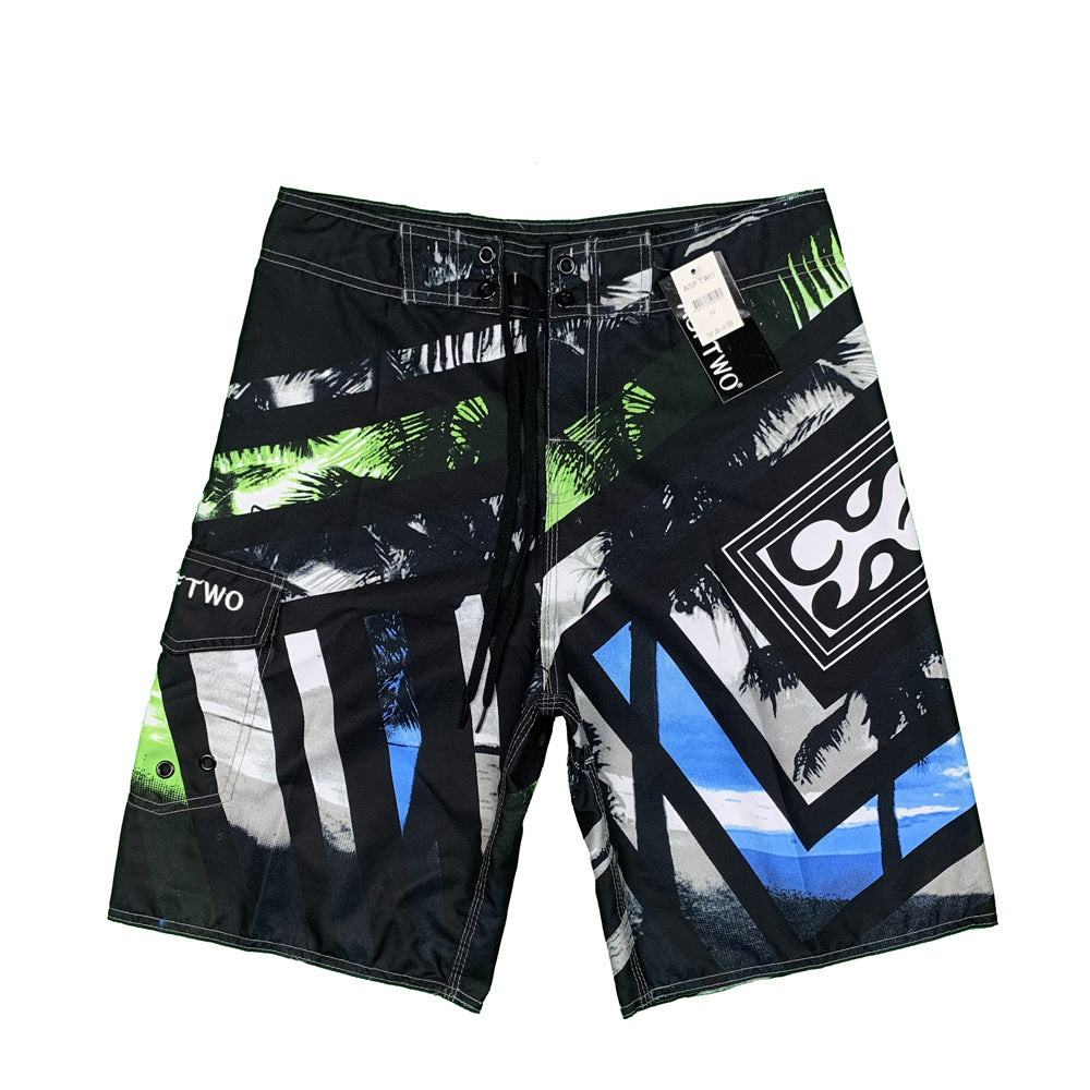 Herre Surf-Shorts med kreativt grafikdesign og innovative funktioner Stilla