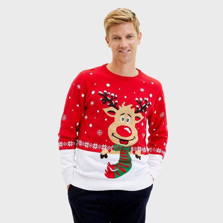 Stilla | Rudolfs julesweater rød herre