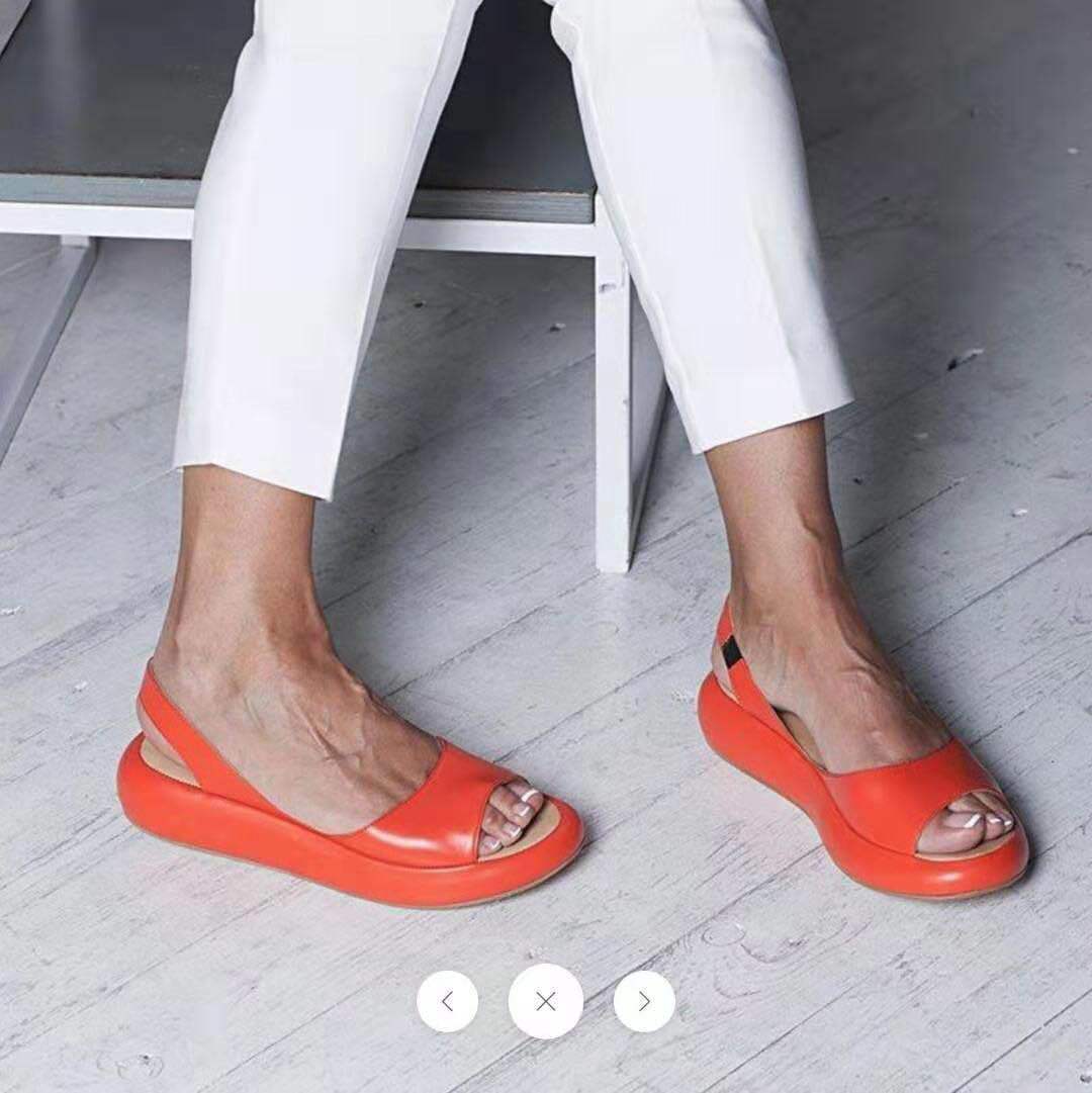 Dame Open-Toe Pantoletten med ergonomisk fodseng og fleksibelt remdesign Stilla