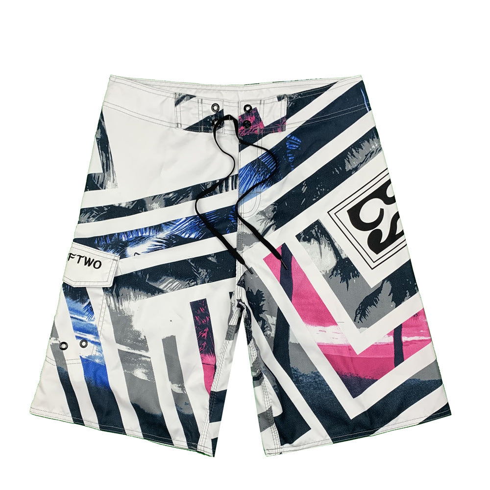 Herre Surf-Shorts med kreativt grafikdesign og innovative funktioner Stilla