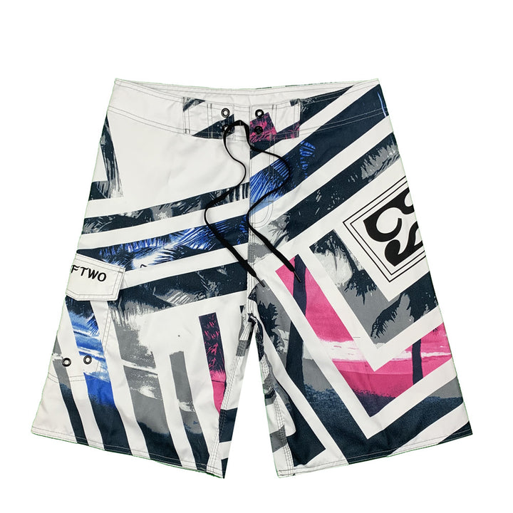 Herre Surf-Shorts med kreativt grafikdesign og innovative funktioner Stilla