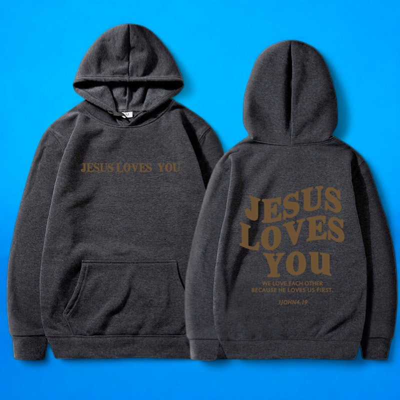 Stilla | Oversized Hættetrøje Jesus Elsker Dig
