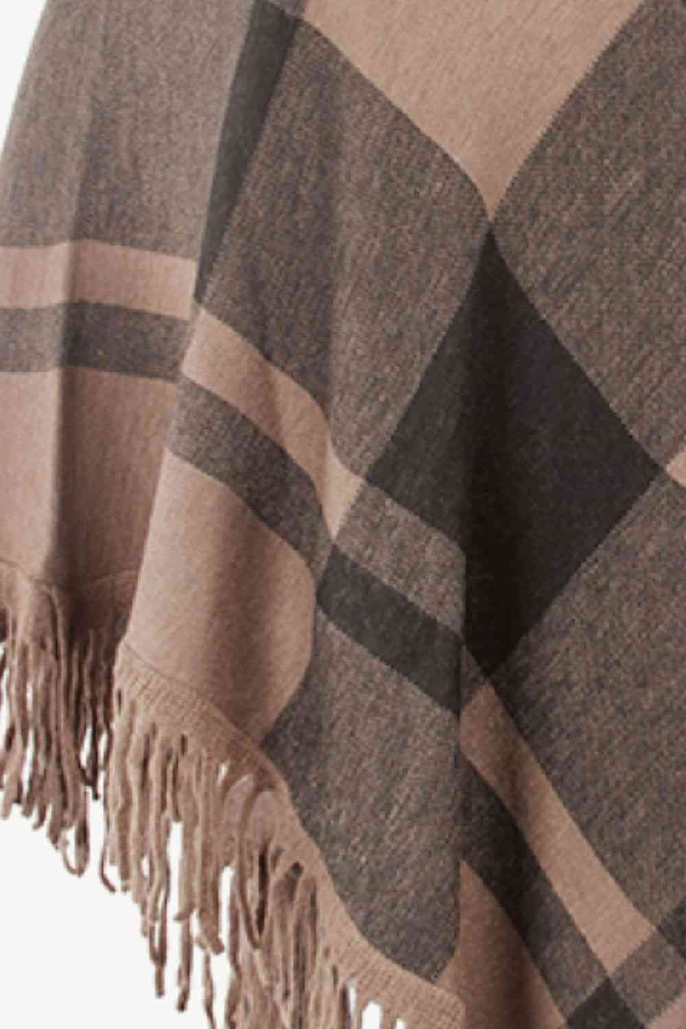 Stilla | Turtleneck Frynse Kant Poncho