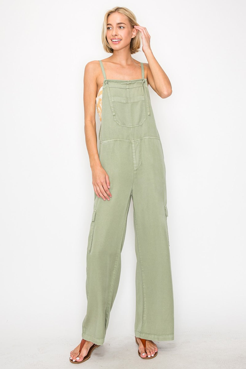 Stilla | Wide Leg Tencel Overalls
