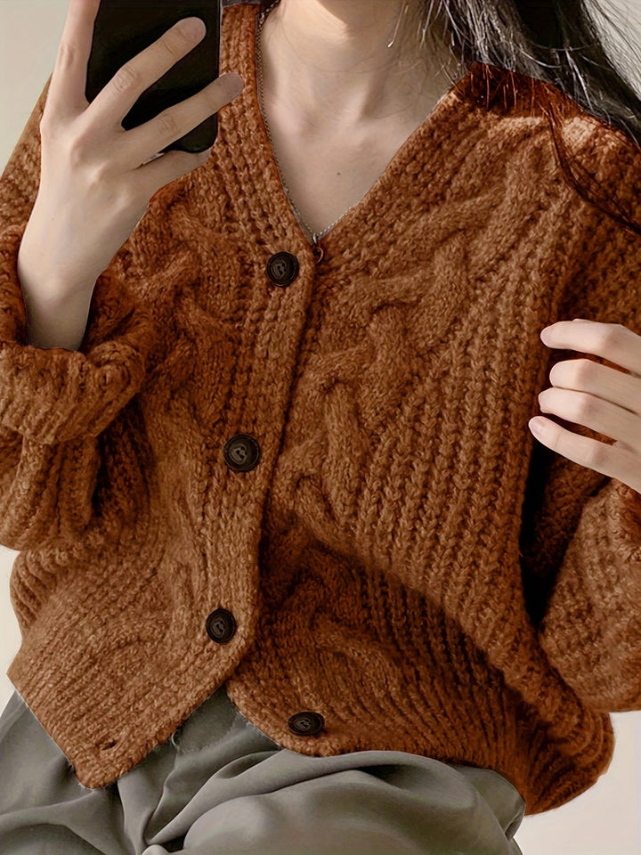 Stilla | Pullover i groft strikket materiale i vintage stil