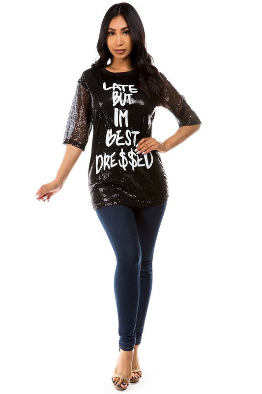 Stilla | Paillet T-shirt