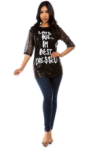 Stilla | Paillet T-shirt