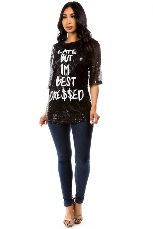 Stilla | Paillet T-shirt