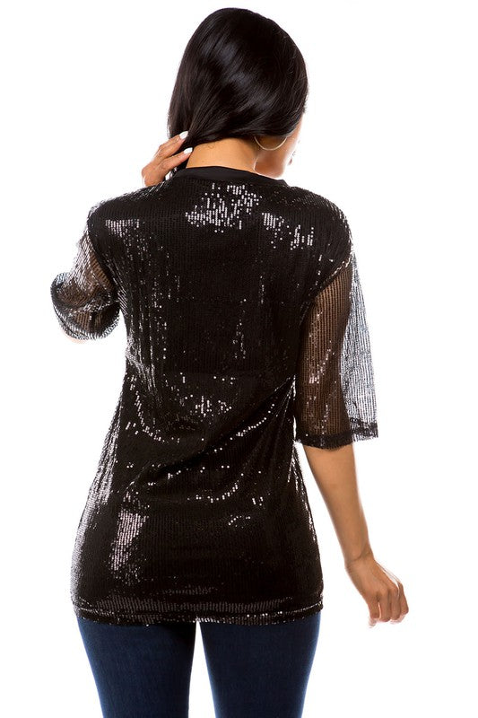Stilla | Paillet T-shirt