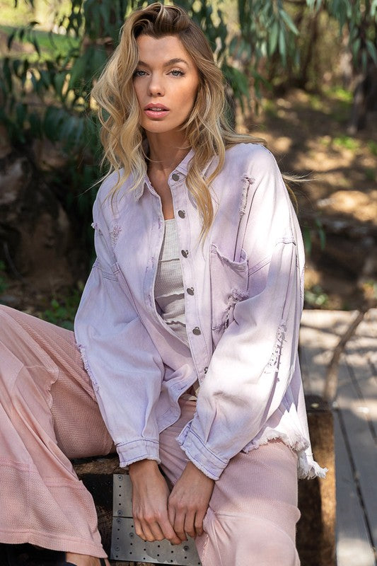 Stilla | Distressed Oversized Jakke