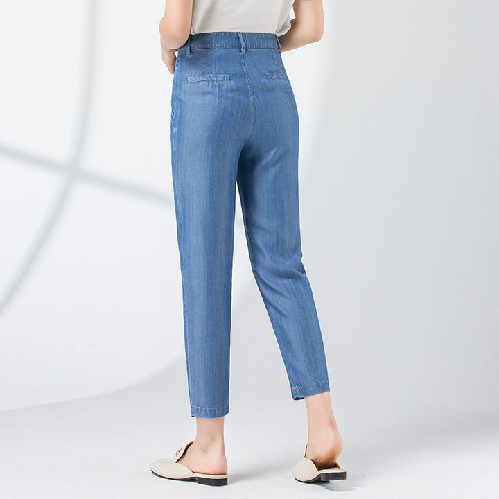 Dame Modische High-Waist Jeans Stilla