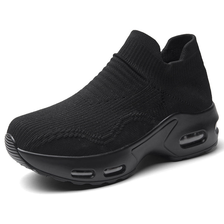 Unisex nan Slip-On Komfortsneaker med elastisk meshkrave, stødabsorberende hul kammer sål og skridsikker ydersål Skovae