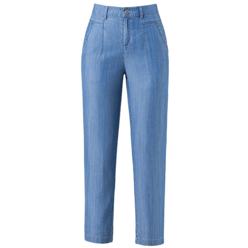 Dame Modische High-Waist Jeans Stilla