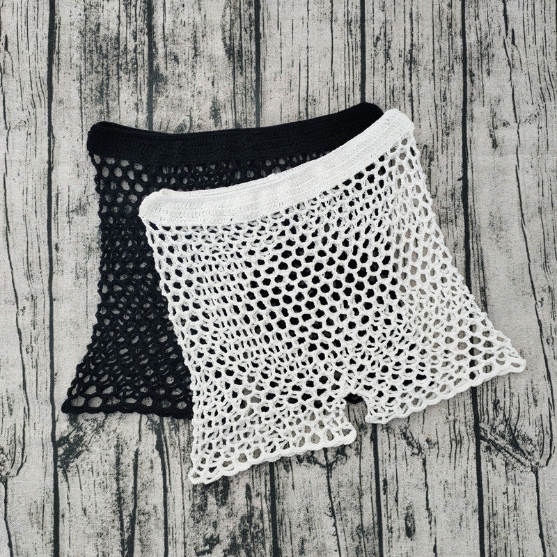 Dame netshorts lavet af elastisk garn Stilla