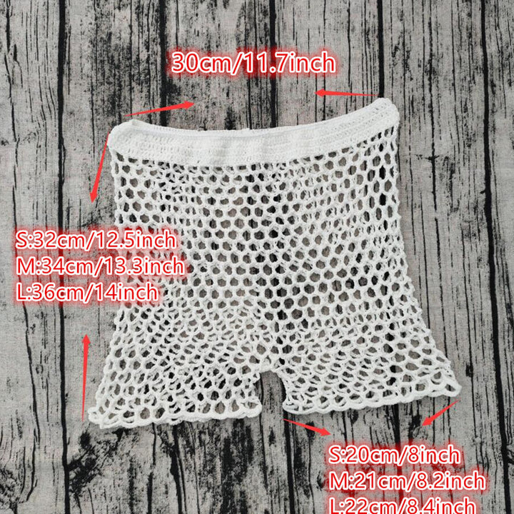 Dame netshorts lavet af elastisk garn Stilla