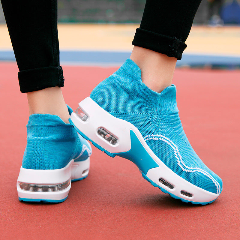 Unisex nan Slip-On Komfortsneaker med elastisk meshkrave, stødabsorberende hul kammer sål og skridsikker ydersål Skovae