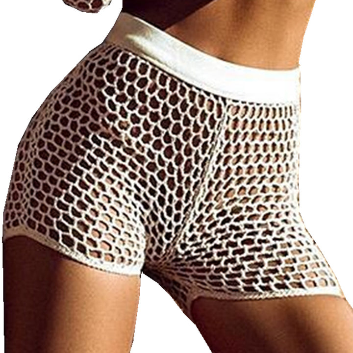 Dame netshorts lavet af elastisk garn Stilla