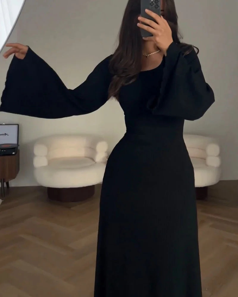 Stilla | Elegante Kjole Med Lange Ærmer Til Efterår