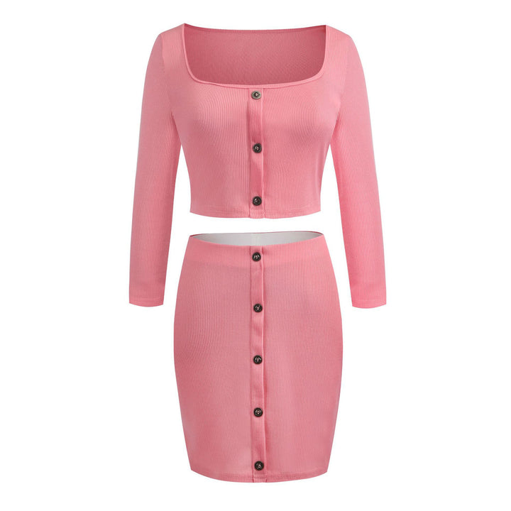 Dame cropped top og nederdel sæt Stilla