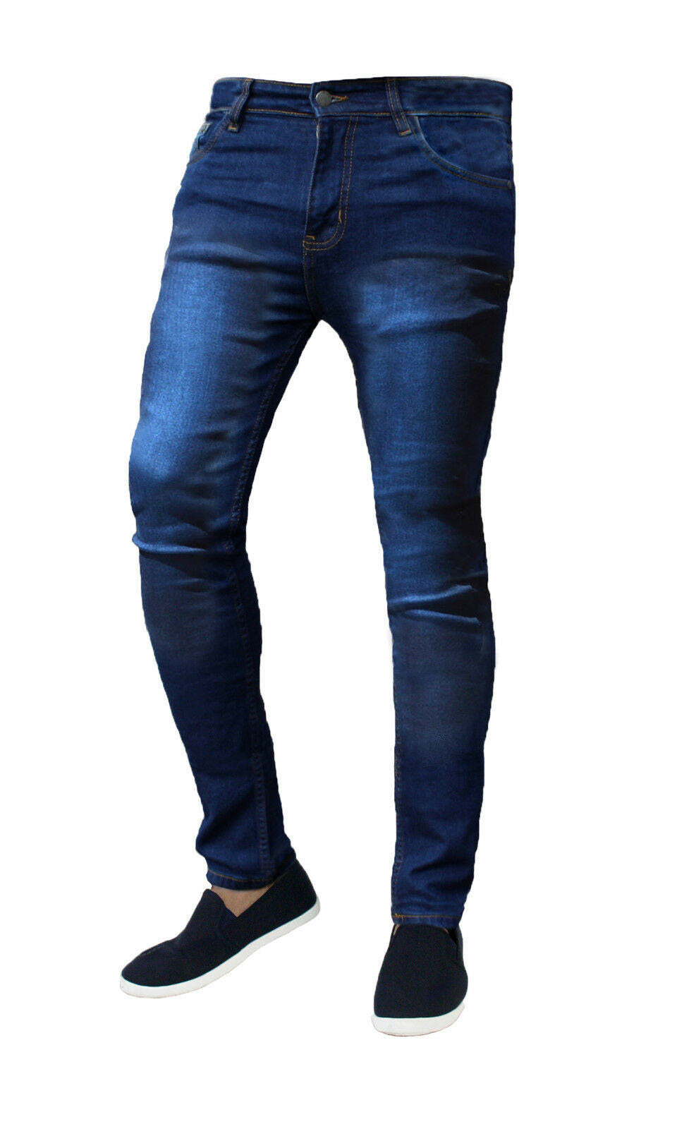 Herrer Slim Fit Jeans med elastisk materiale og moderne snit Stilla