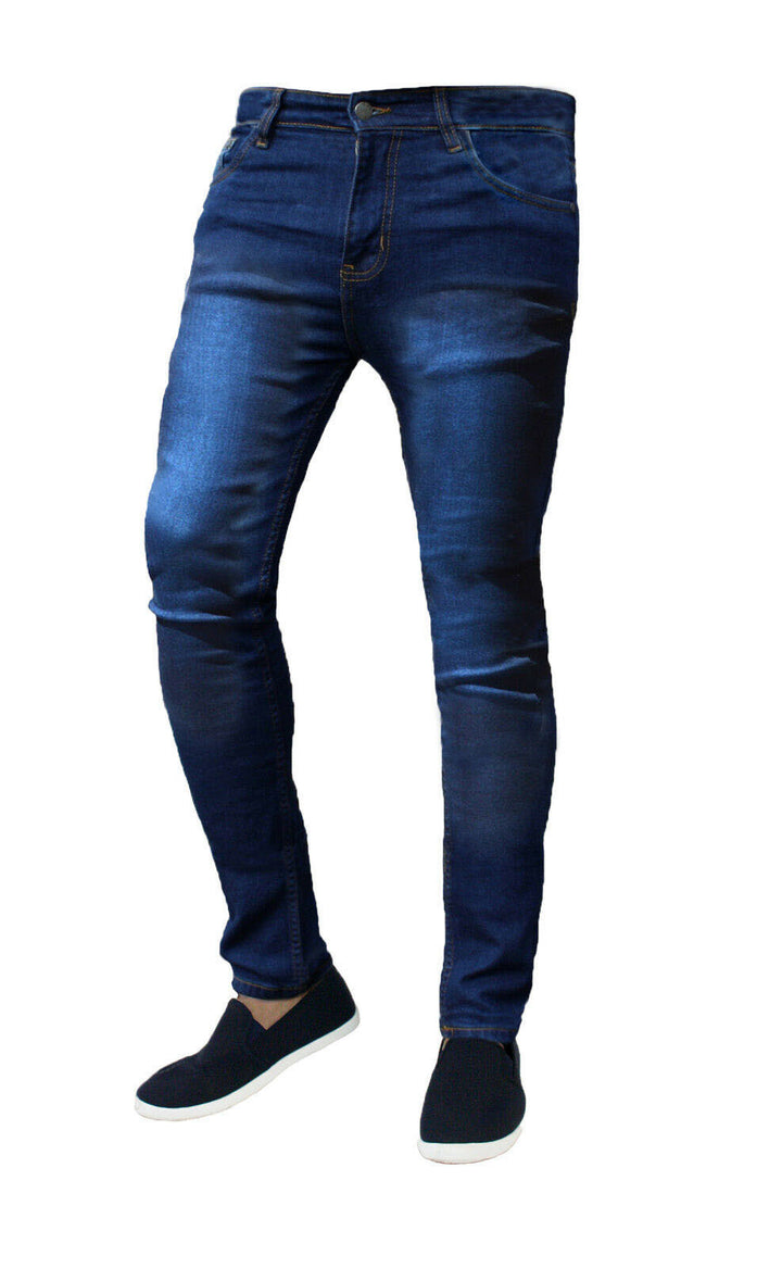 Herrer Slim Fit Jeans med elastisk materiale og moderne snit Stilla