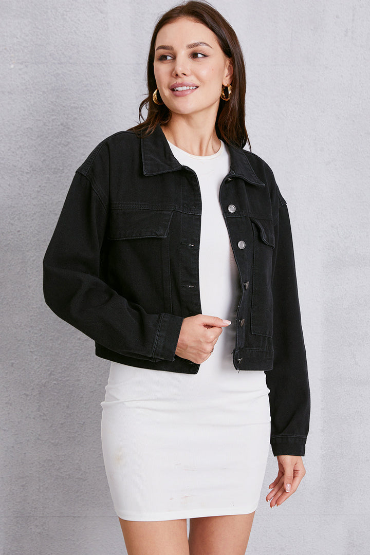Stilla | Up Dropped Shoulder Denim Jakke