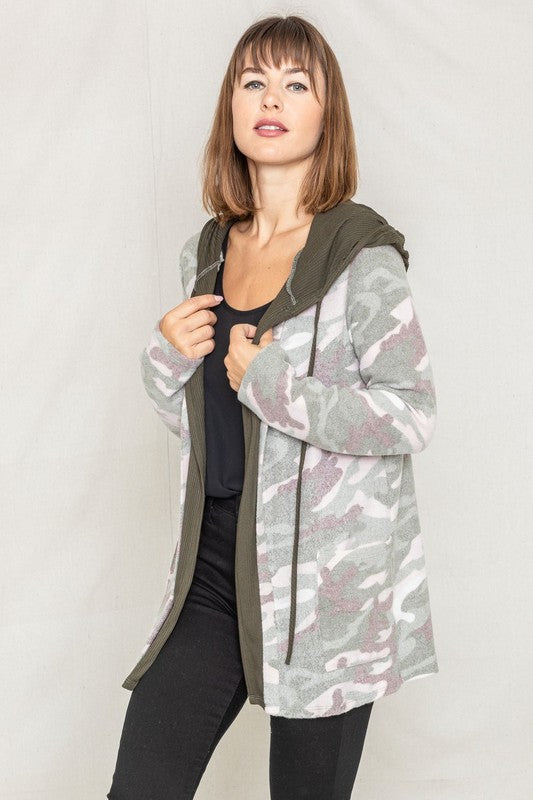 Stilla | Cardigan Med Hætte
