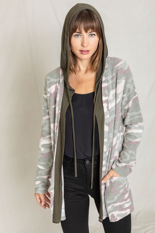 Stilla | Cardigan Med Hætte