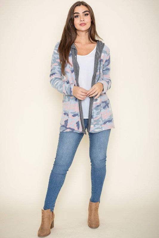 Stilla | Cardigan Med Hætte