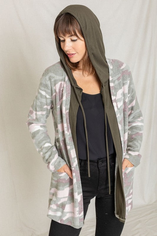 Stilla | Cardigan Med Hætte