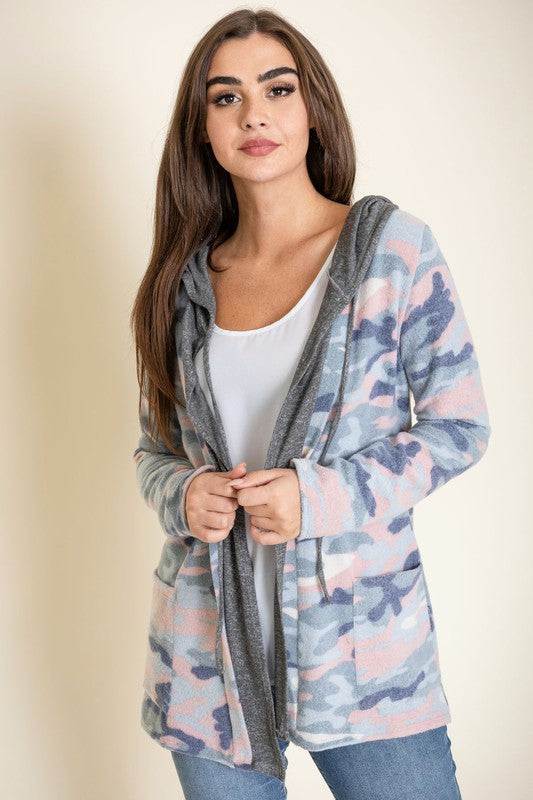 Stilla | Cardigan Med Hætte