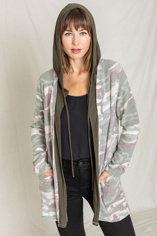 Stilla | Cardigan Med Hætte